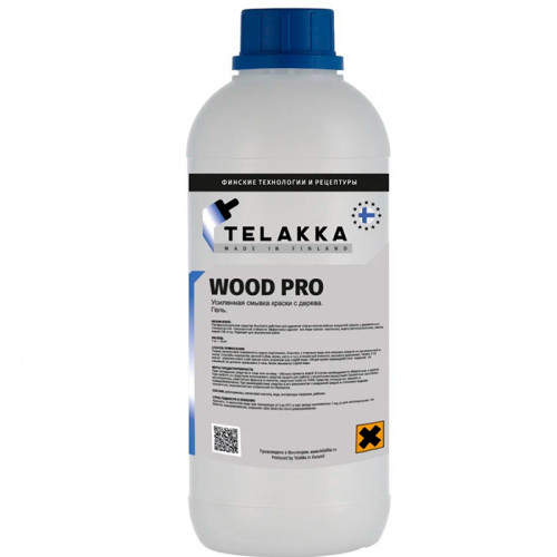 смывка для краски с дерева Telakka WOOD PRO 1 кг